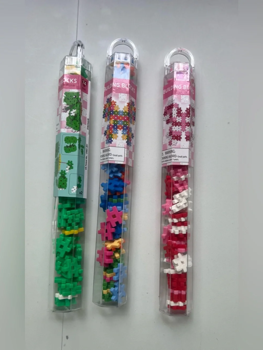 3-Sets Target Hashtag Building Blocks Multicolor Neon Colors